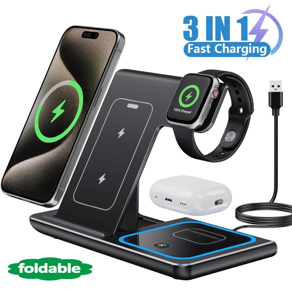 Ultimate 3-in-1 Wireless Charging Station
