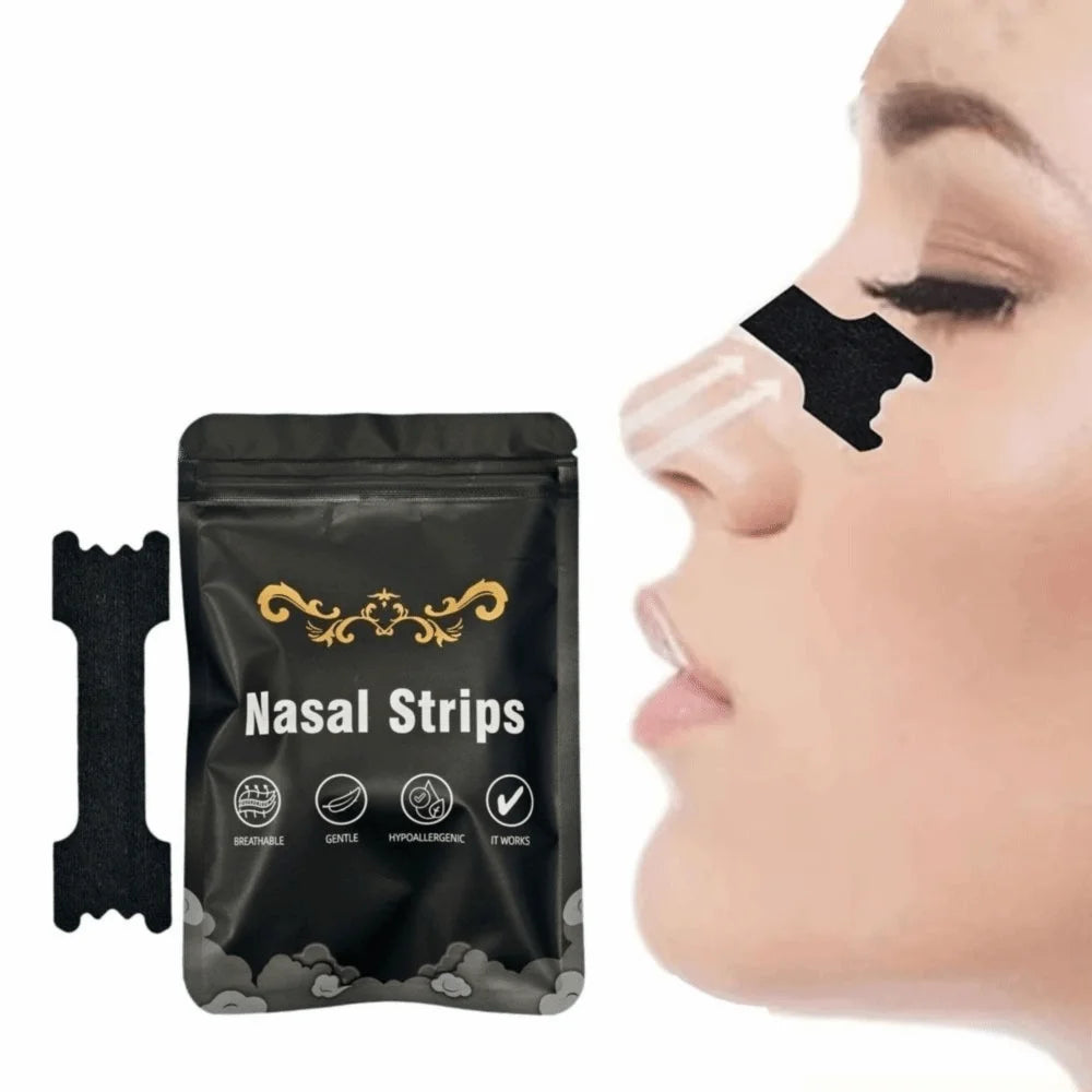 30Pcs New Hypoallergenic Nose Strips Non-Invasive Breathable Breath Nasal Strips Nasal Congestion Relief Strips Better Breathing